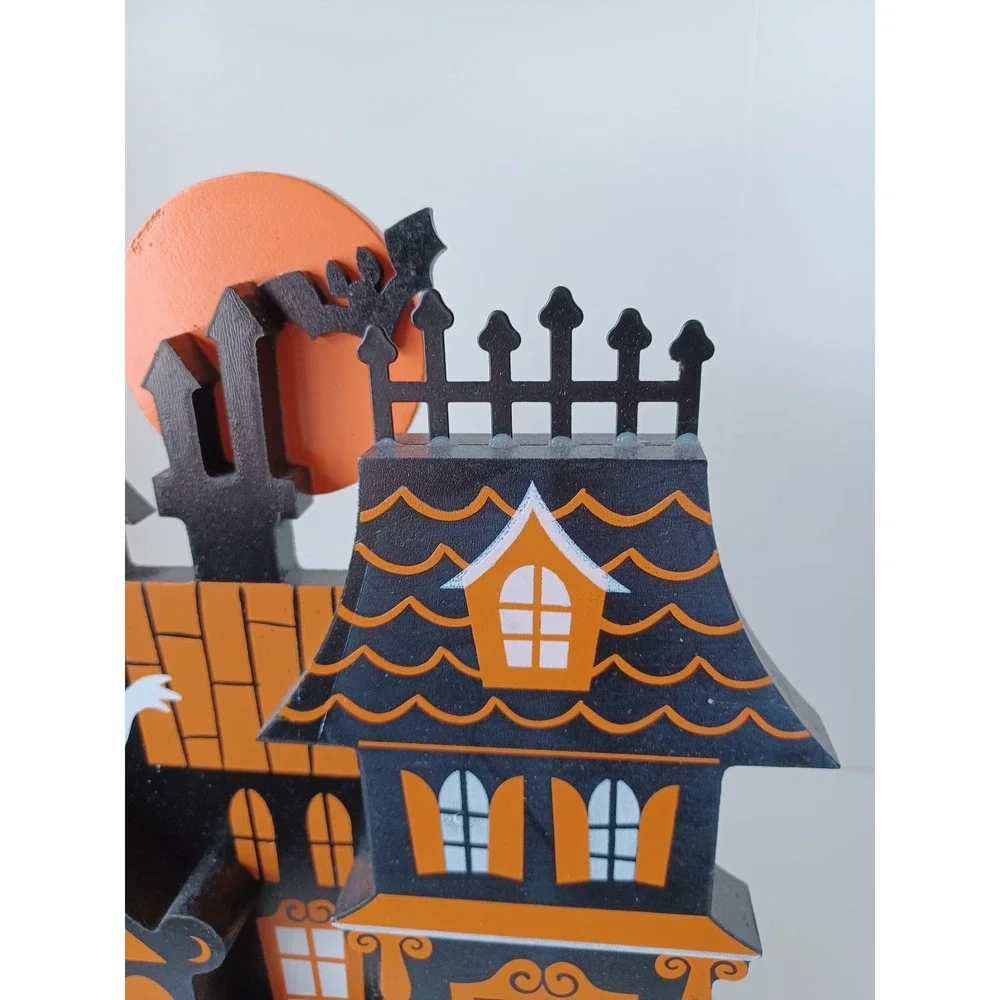 Haunted House Ghost Halloween Decor Piece Home Holiday Seasonal Decorations